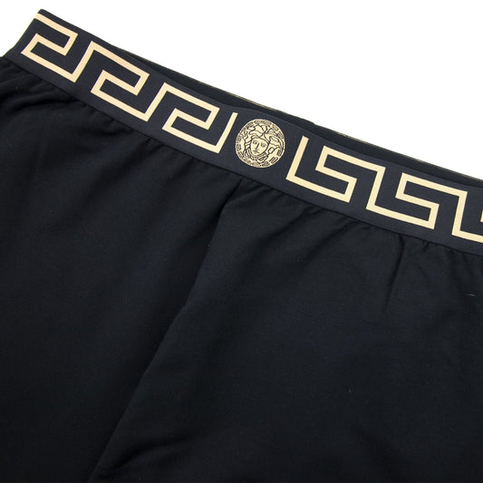 Versace Medusa Waist Band Track Bottoms Black