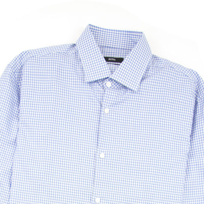Hugo Boss Jenno Check Shirt Sky Blue