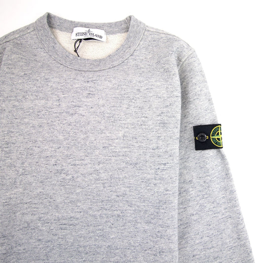 Stone Island Junior S/S Marl Sweatshirt Marl Grey V0065