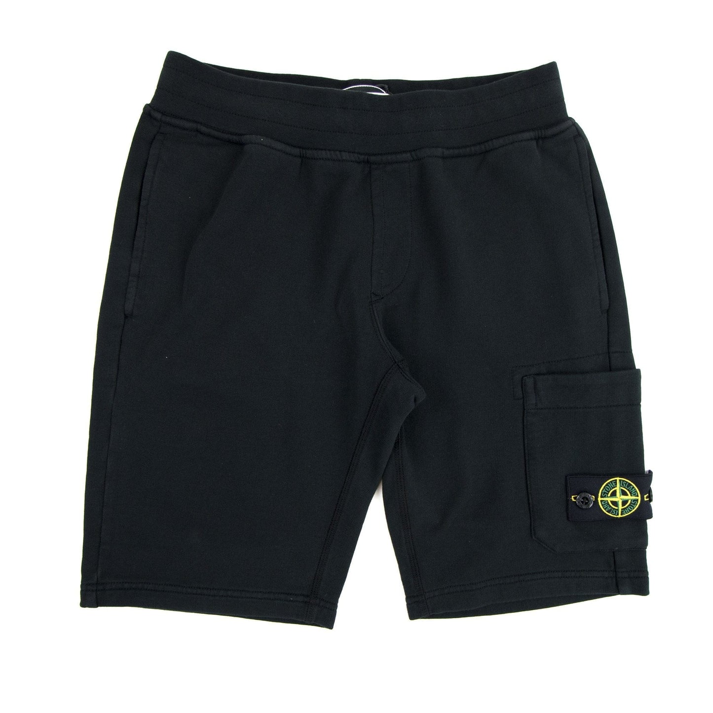 Stone Island Junior Bermuda Fleece Shorts Black V0029