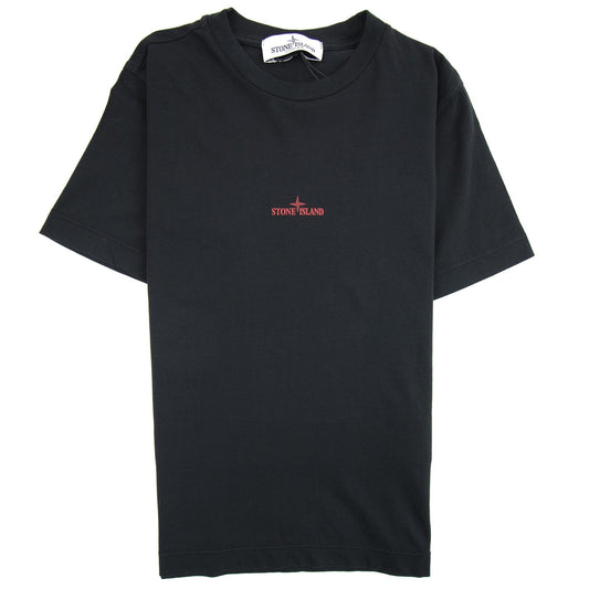 Stone Island Junior Back Logo T-Shirt Black V0029