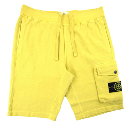 Stone Island 65860 Garment Dyed Shorts Yellow V0138