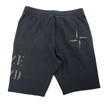 Stone Island Large Logo Garment Dyed Shorts Black V0129