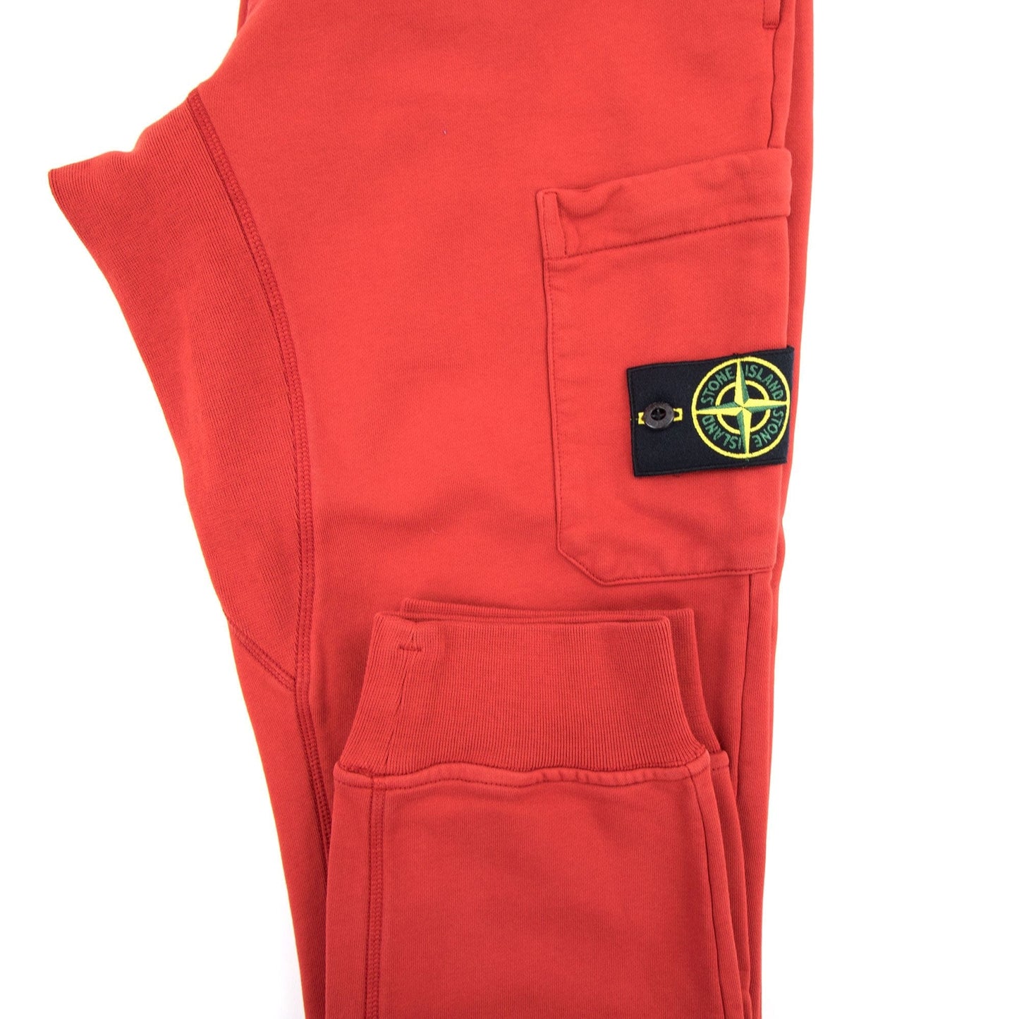 Stone Island 60351 Fleece Track Pants Red V0015