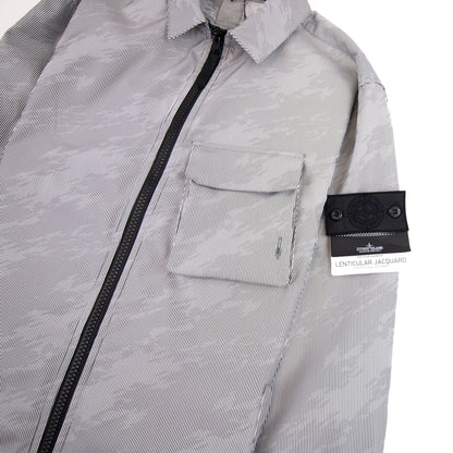 Stone Island Shadow Project Lenticular Zip-up Overshirt Jacket Black V0029