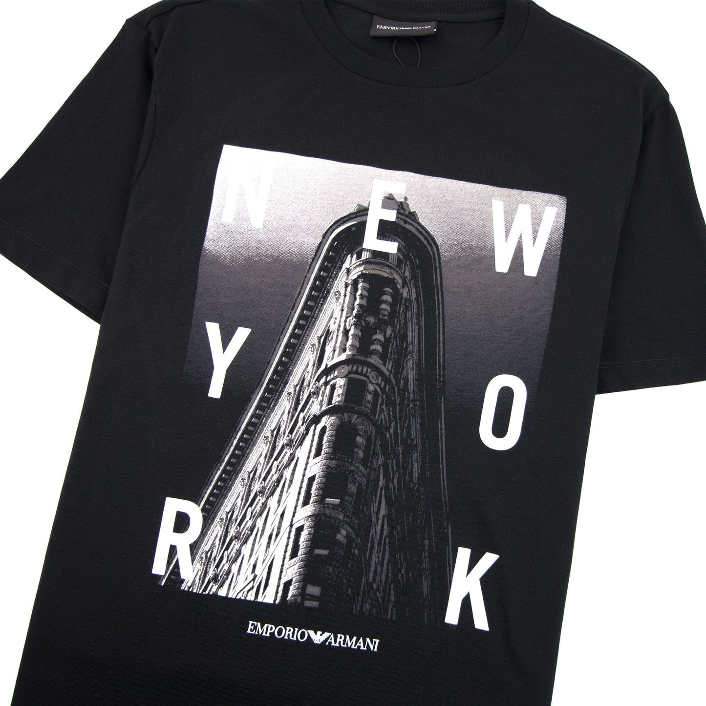 Armani Jeans City Logo New York T-shirt Nero 0999