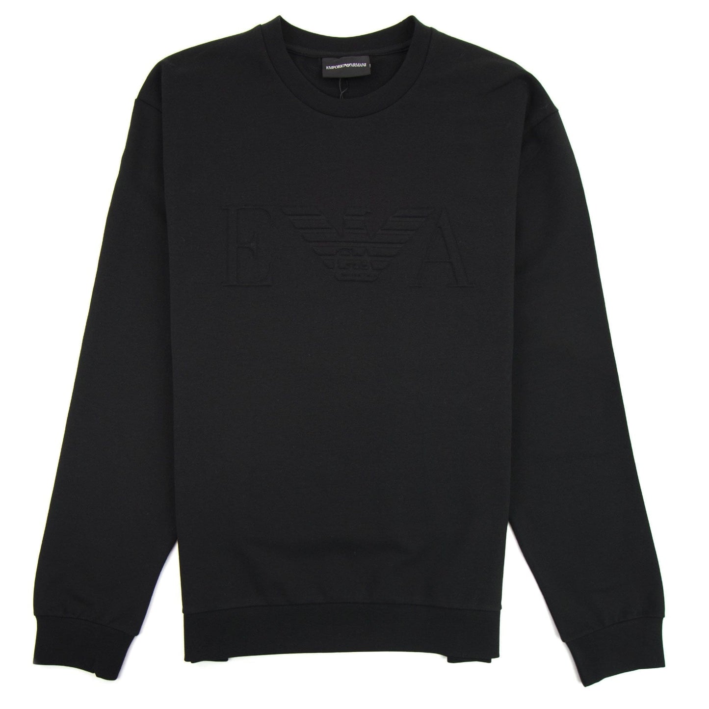 Armani Jeans Embossed Logo Sweatshirt Nero 0999