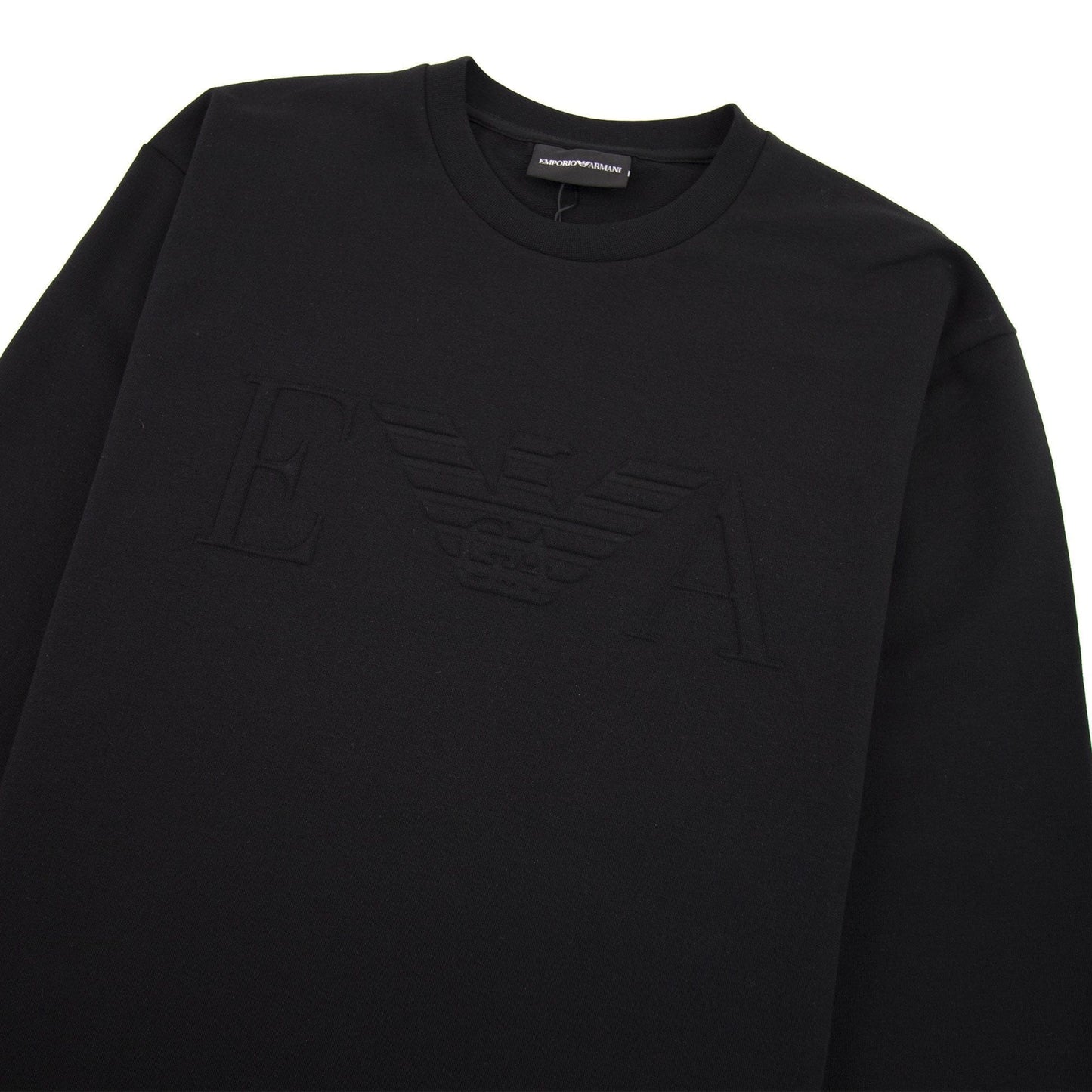 Armani Jeans Embossed Logo Sweatshirt Nero 0999