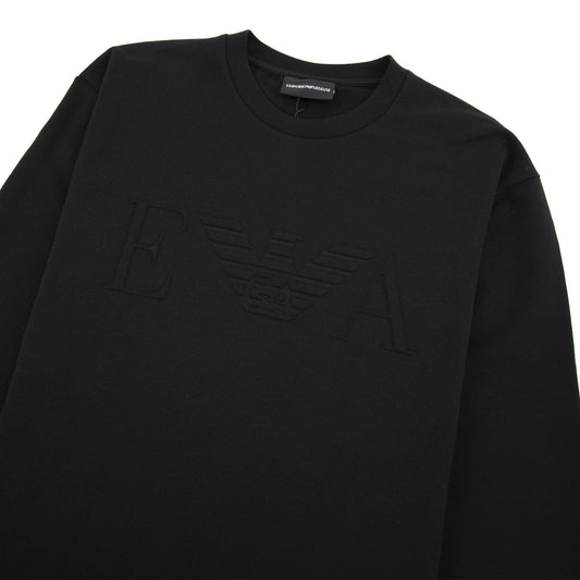 Armani Jeans Embossed Logo Sweatshirt Nero 0999