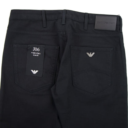 Armani Jeans J06 Slim Fit Chinos Nero 0999