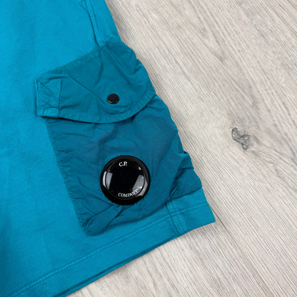 CP Company Junior Jersey Shorts - Tile Blue