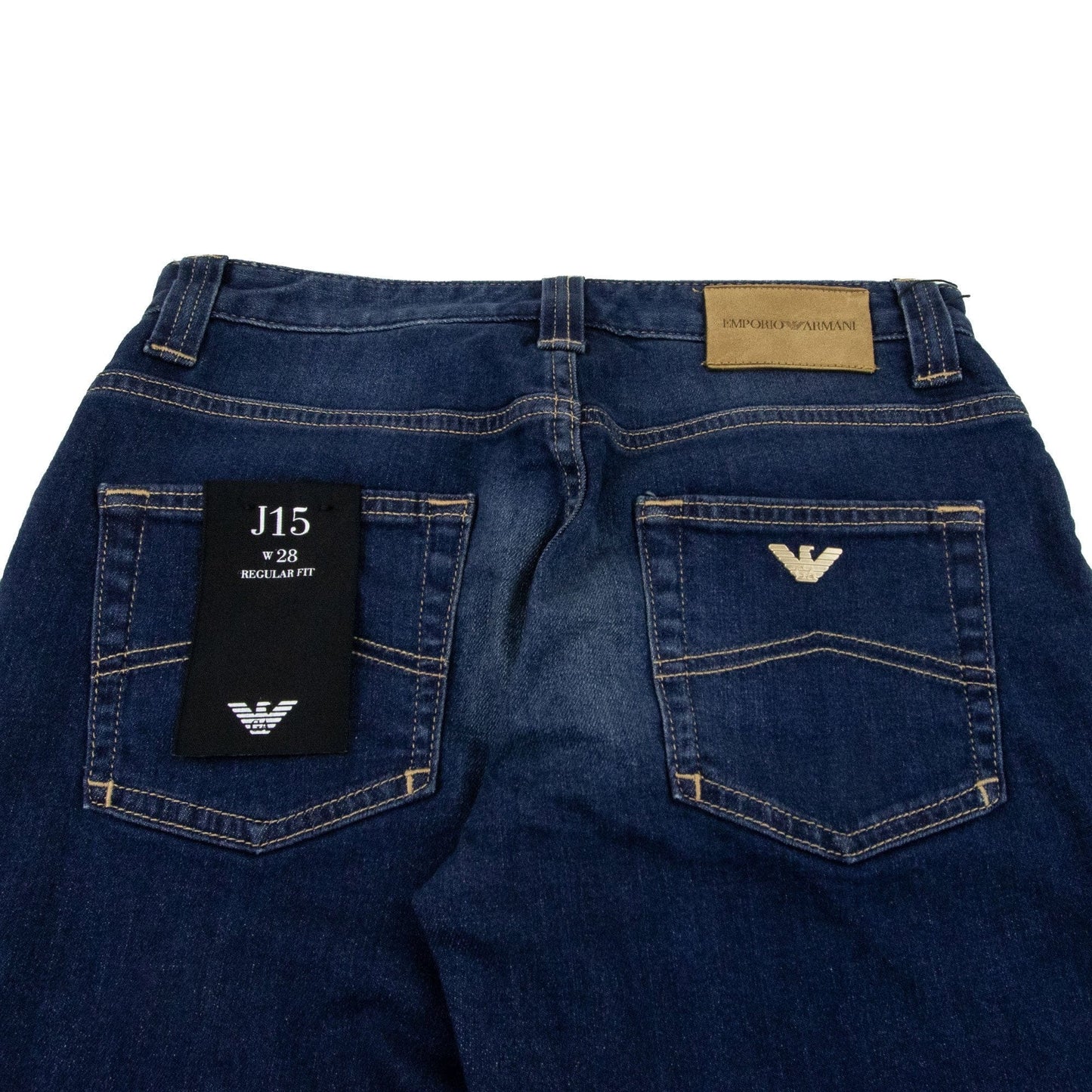 Emporio Armani J15 5 Pocket Regular Fit Jeans Denim Blue 0941