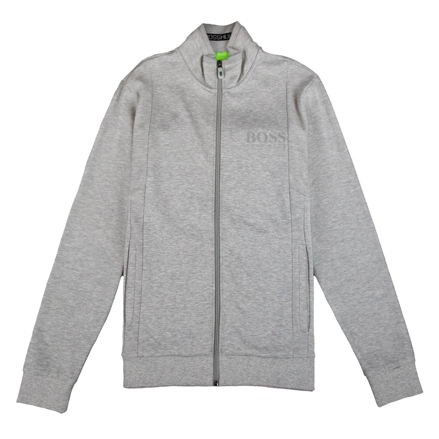 Hugo Boss Hugo Boss Full Zip Funnel Cardigan Neck Grey