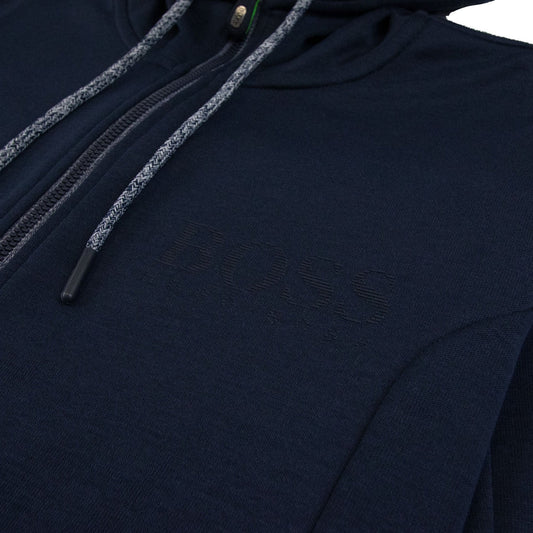 Hugo Boss Saggy Hoody Navy Blue/Marl Grey