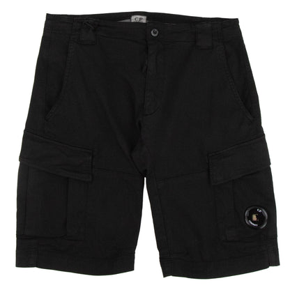 CP Company Bermuda Cargo Stretch Gabardine Shorts Black 999