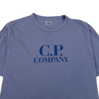 CP Company Garment Dyed Logo T-shirt Blue 874