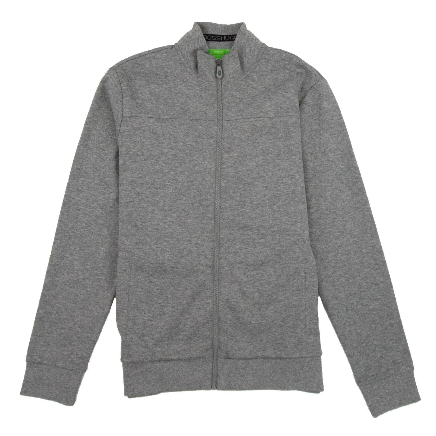 Hugo Boss Zip Up Skaz Funnel Neck Cardigan Grey