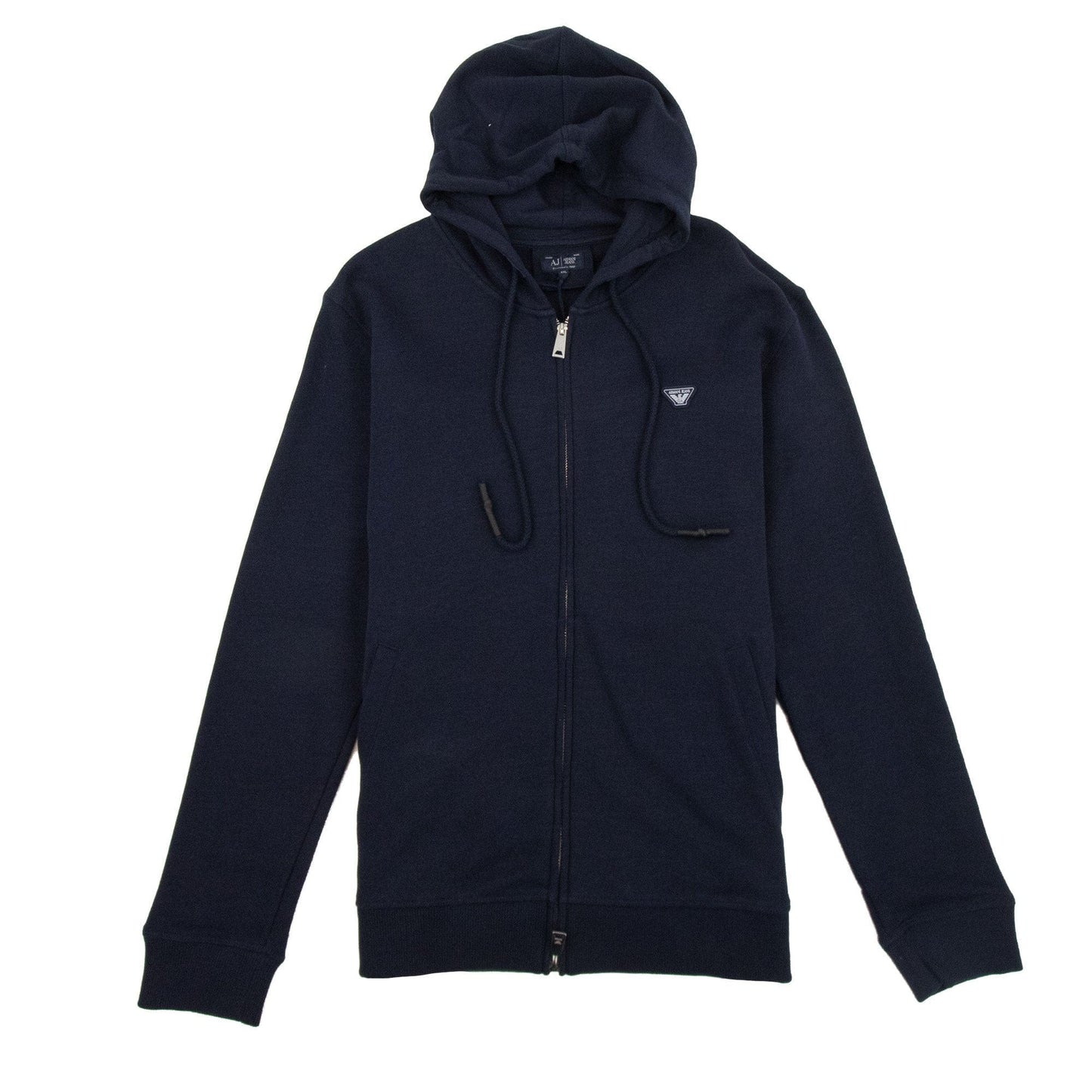 Armani Jeans AJ Eagle Patch Logo Hoody Blue