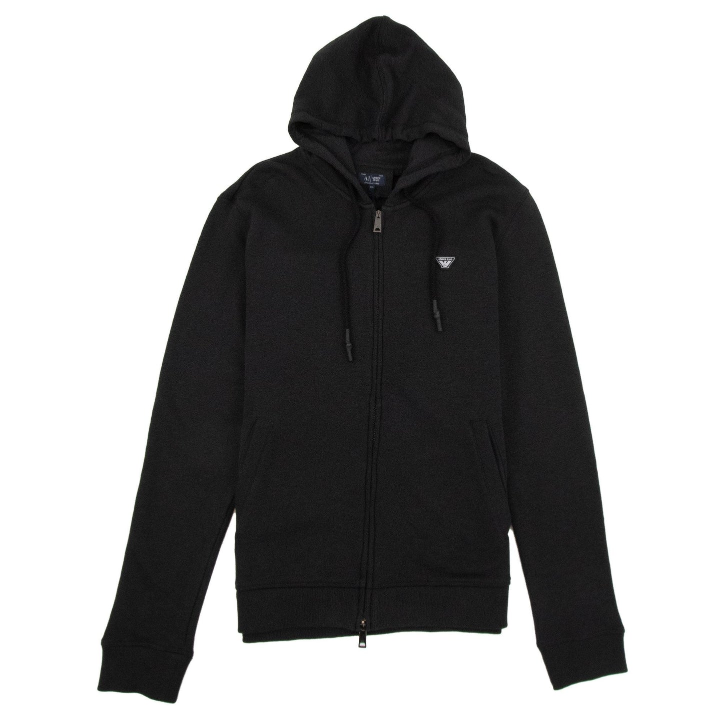 Armani Jeans AJ Eagle Patch Logo Hoody Nero