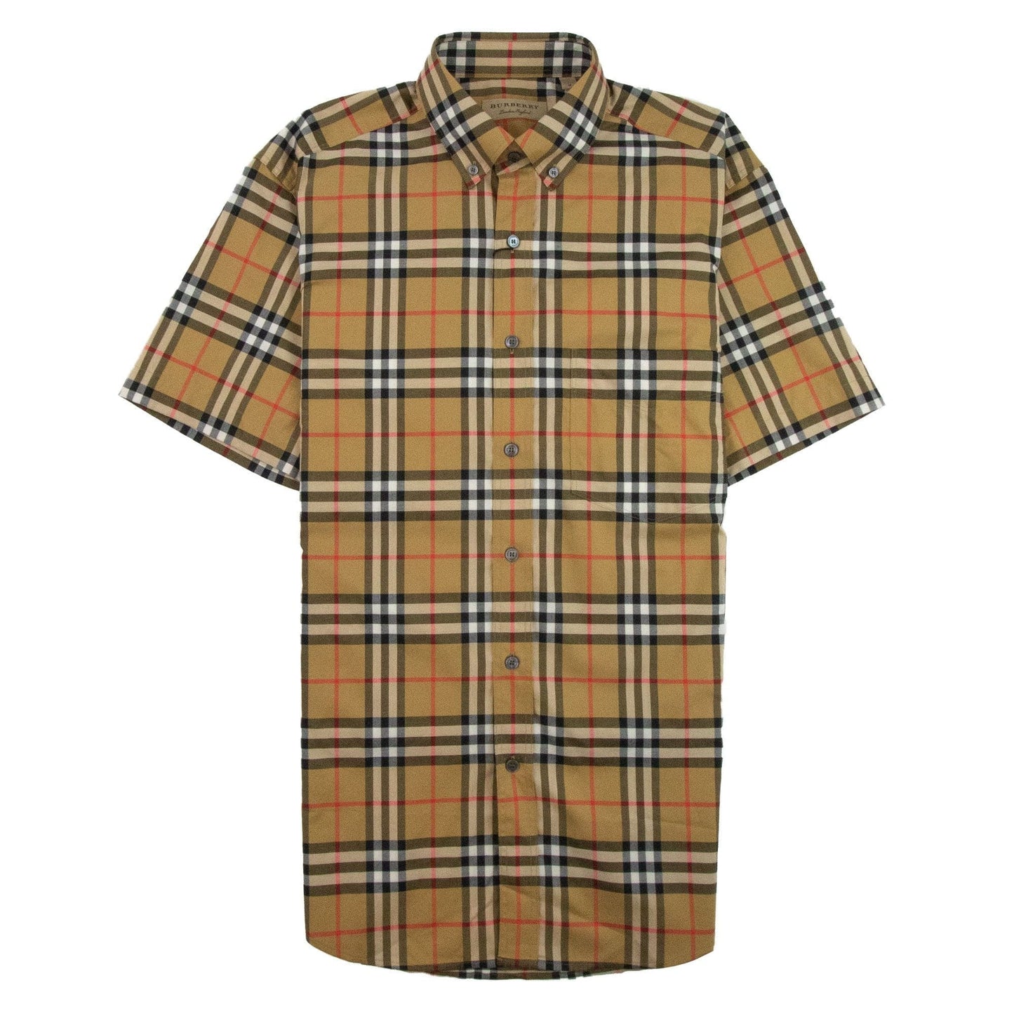 Burberry Jameson Short Sleeve Shirt Antique Yellow