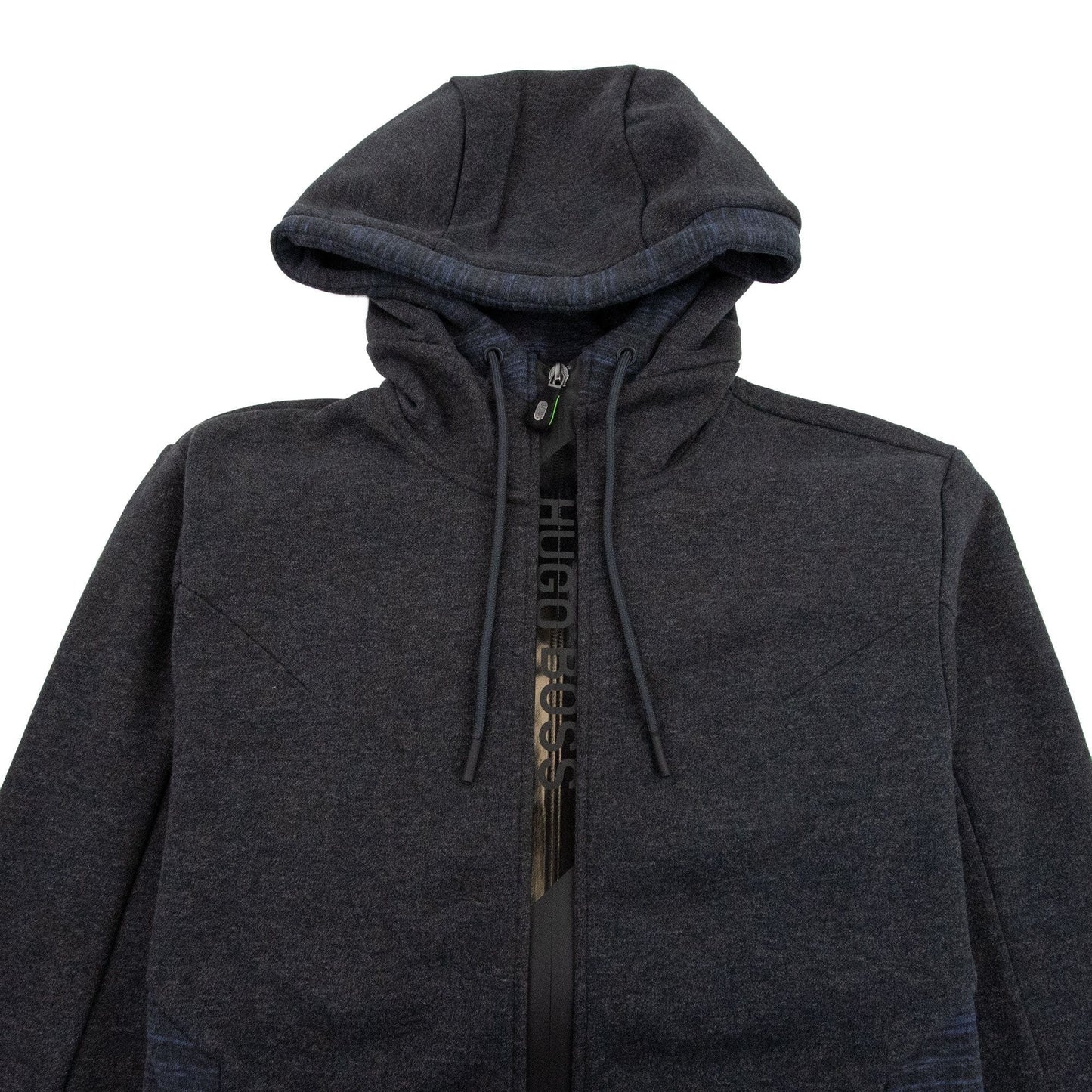 Hugo Boss Selwyn Zip Logo Hoody Dark Grey