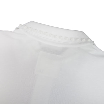 Valentino Rockstud Polo Shirt White