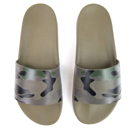 Valentino Camouflage-print rubber pool slides