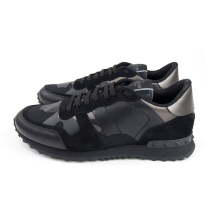 Valentino Camo Rockrunner Sneaker Bronze
