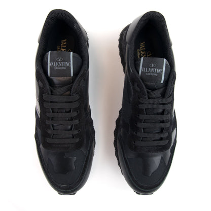 Valentino Camo Rockrunner Sneaker Black 0NO