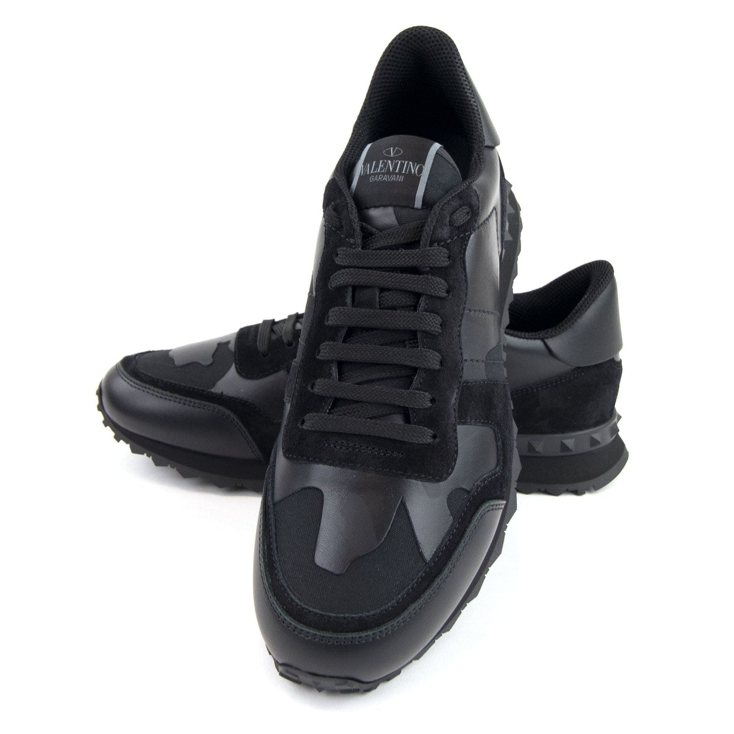 Valentino Camo Rockrunner Sneaker Black 0NO