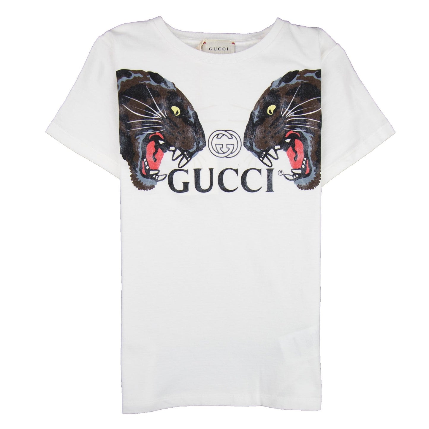 Gucci Junior Panthers T-Shirt White 9061