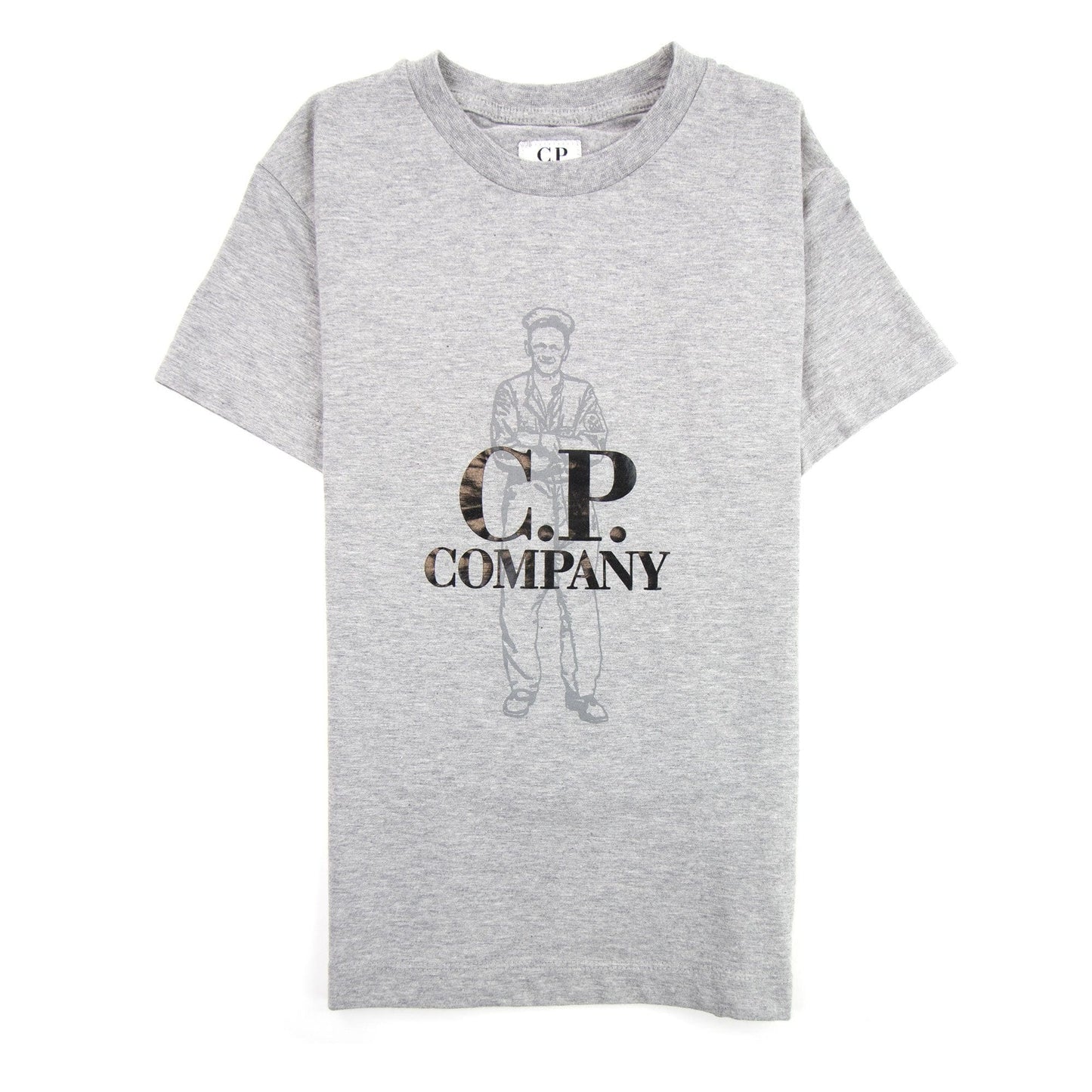 CP Company Undersixteen Worker Logo T-shirt Grey M93