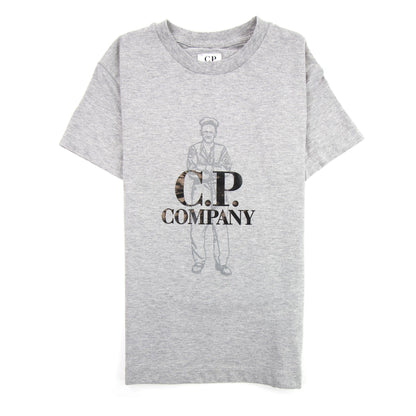 CP Company Undersixteen Worker Logo T-shirt Grey M93