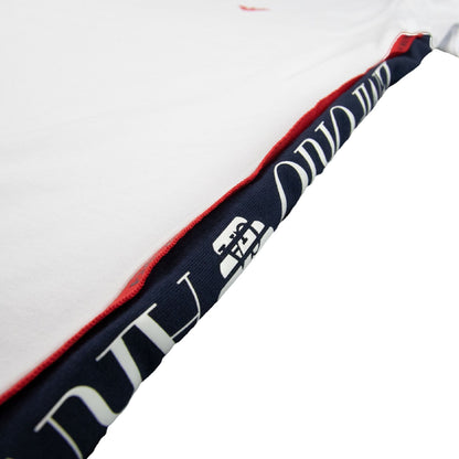Emporio Armani Chest Logo Side Straight T-Shirt White/Red 00010