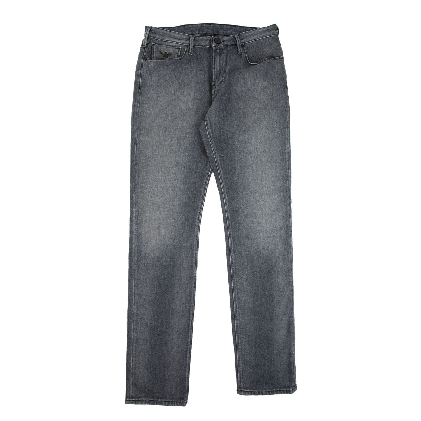 Emporio Armani Stud Logo 5 Pocket Pants Denim Nero 0005