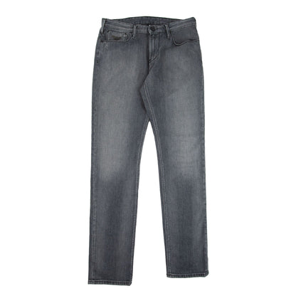 Emporio Armani Stud Logo 5 Pocket Pants Denim Nero 0005