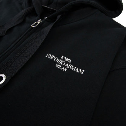 Emporio Armani Front Pocket Zip Up Hoody Nero 0999