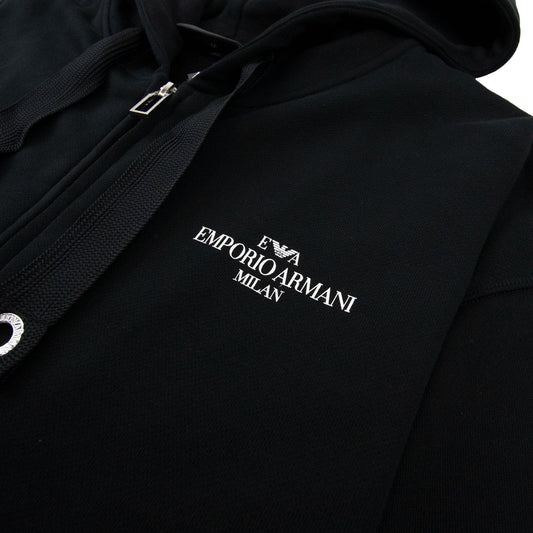 Emporio Armani Front Pocket Zip Up Hoody Nero 0999