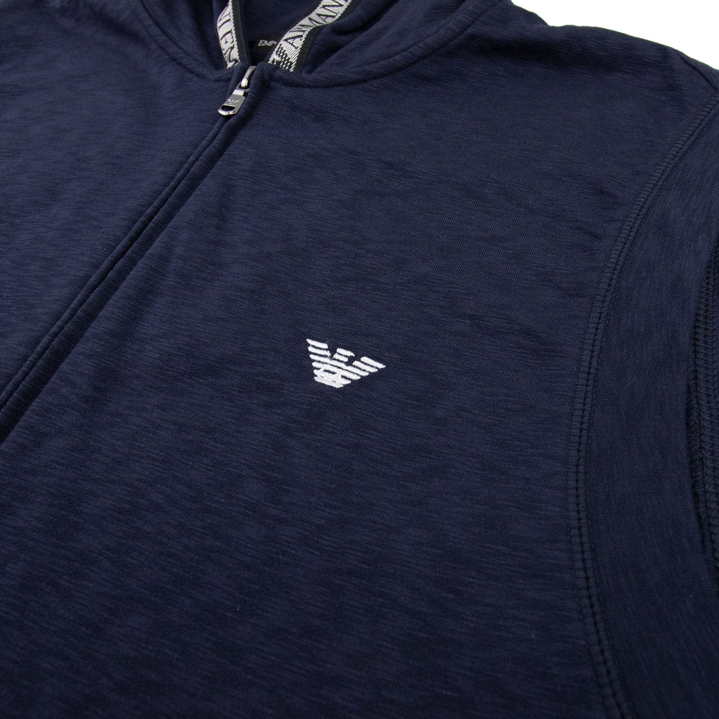 Emporio Armani Sleeveless Hoody Navy Blue 935