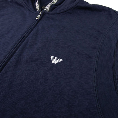Emporio Armani Sleeveless Hoody Navy Blue 935