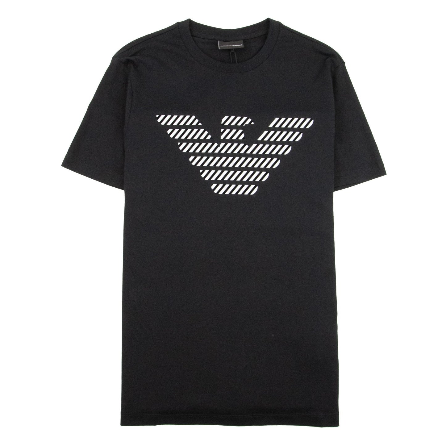 Emporio Armani Diagonal Eagle Logo T-shirt Black 999