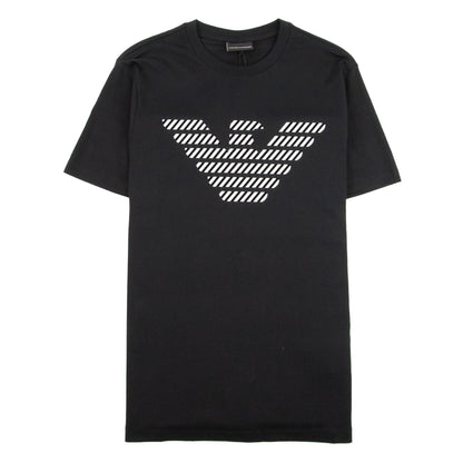Emporio Armani Diagonal Eagle Logo T-shirt Black 999