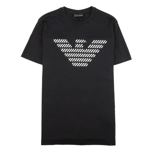 Emporio Armani Diagonal Eagle Logo T-shirt Black 999
