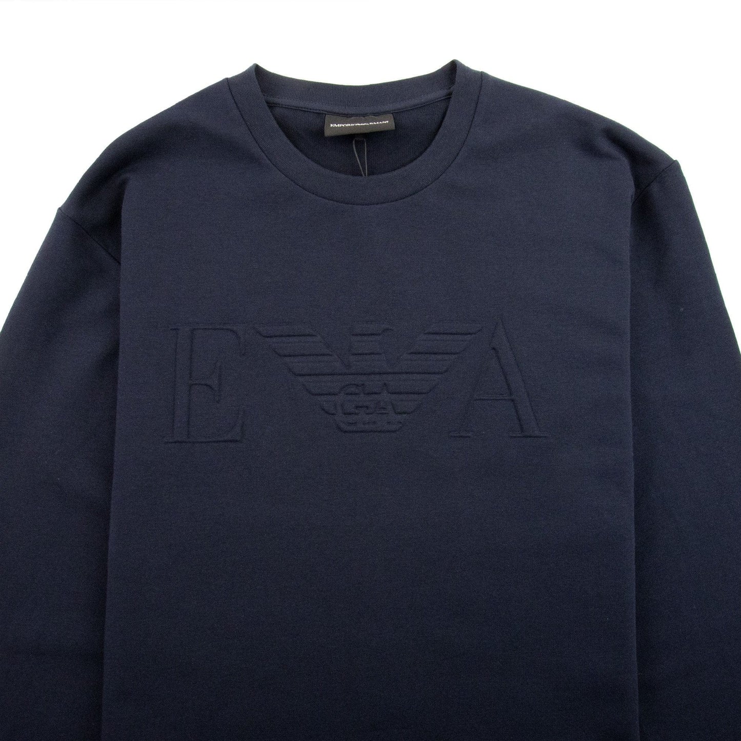 Emporio Armani Embossed Logo Sweatshirt Blue Navy 0922