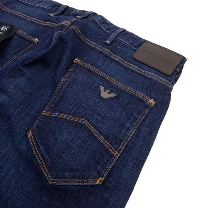 Emporio Armani Orange Stitch J06 Slim Fit Denim Blue 0941