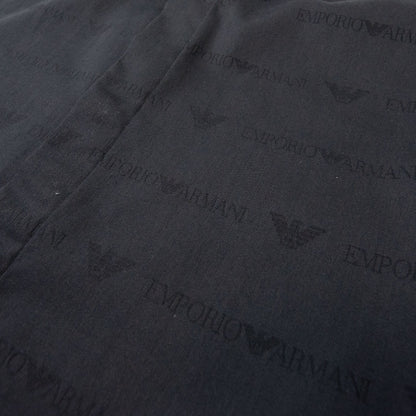 Emporio Armani Jacquard Long Sleeve Logo Shirt Black