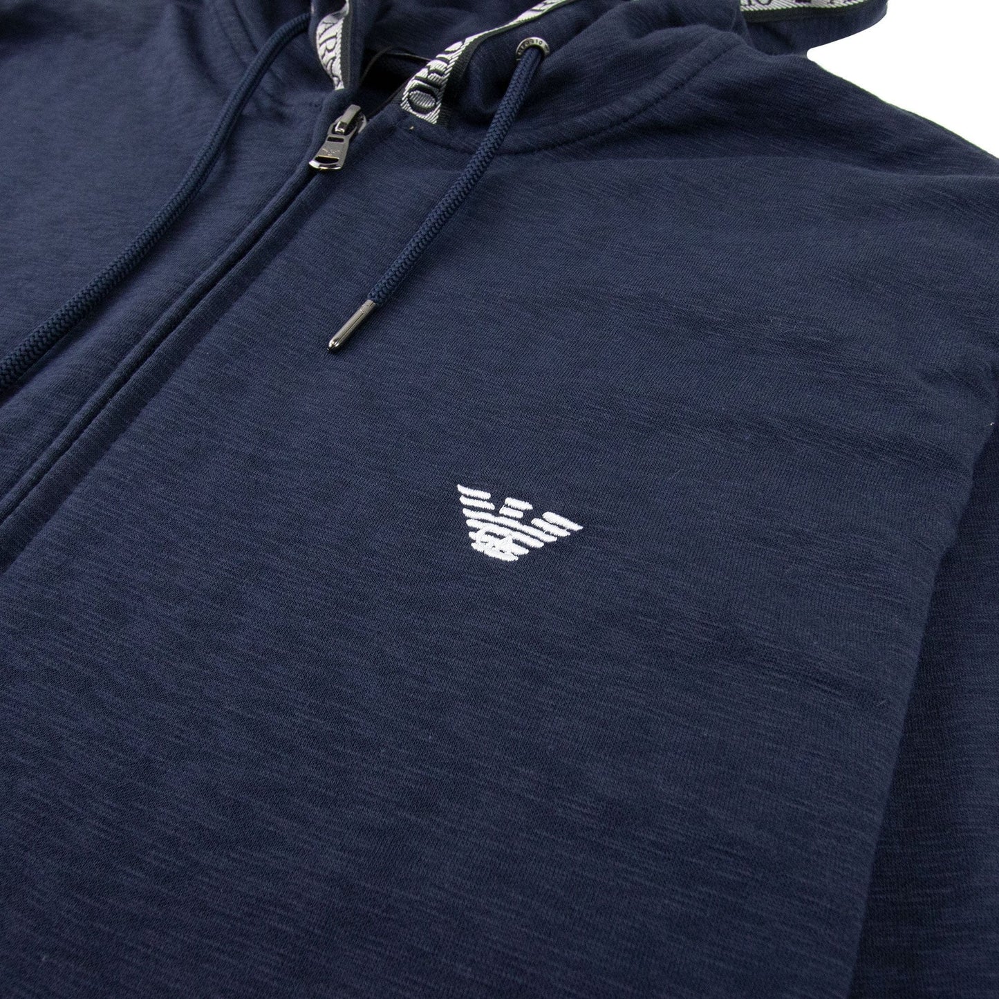 Emporio Armani Swimwear Hooded Sweatshirt Navy Blue 0920