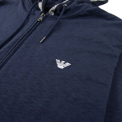 Emporio Armani Swimwear Hooded Sweatshirt Navy Blue 0920