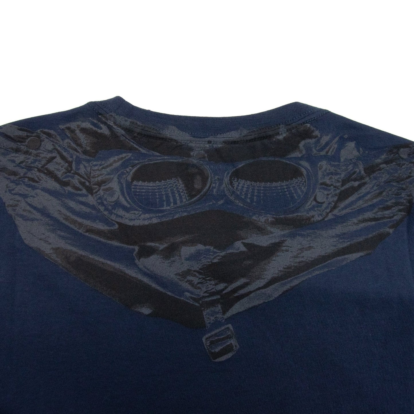 CP Company Reverse Goggle Print T-Shirt Navy 888
