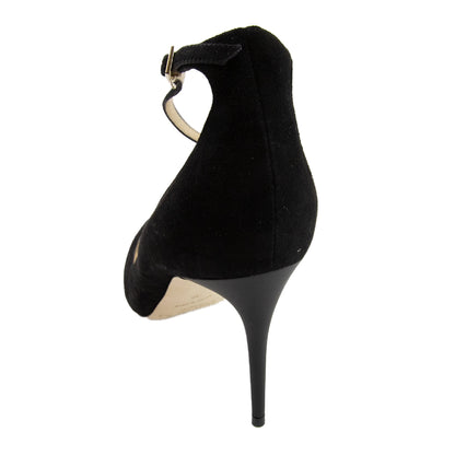 Jimmy Choo Lucy 85 Womens Leather Pumps Black